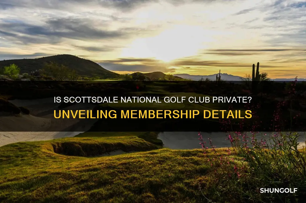 is scottsdale national golf club private