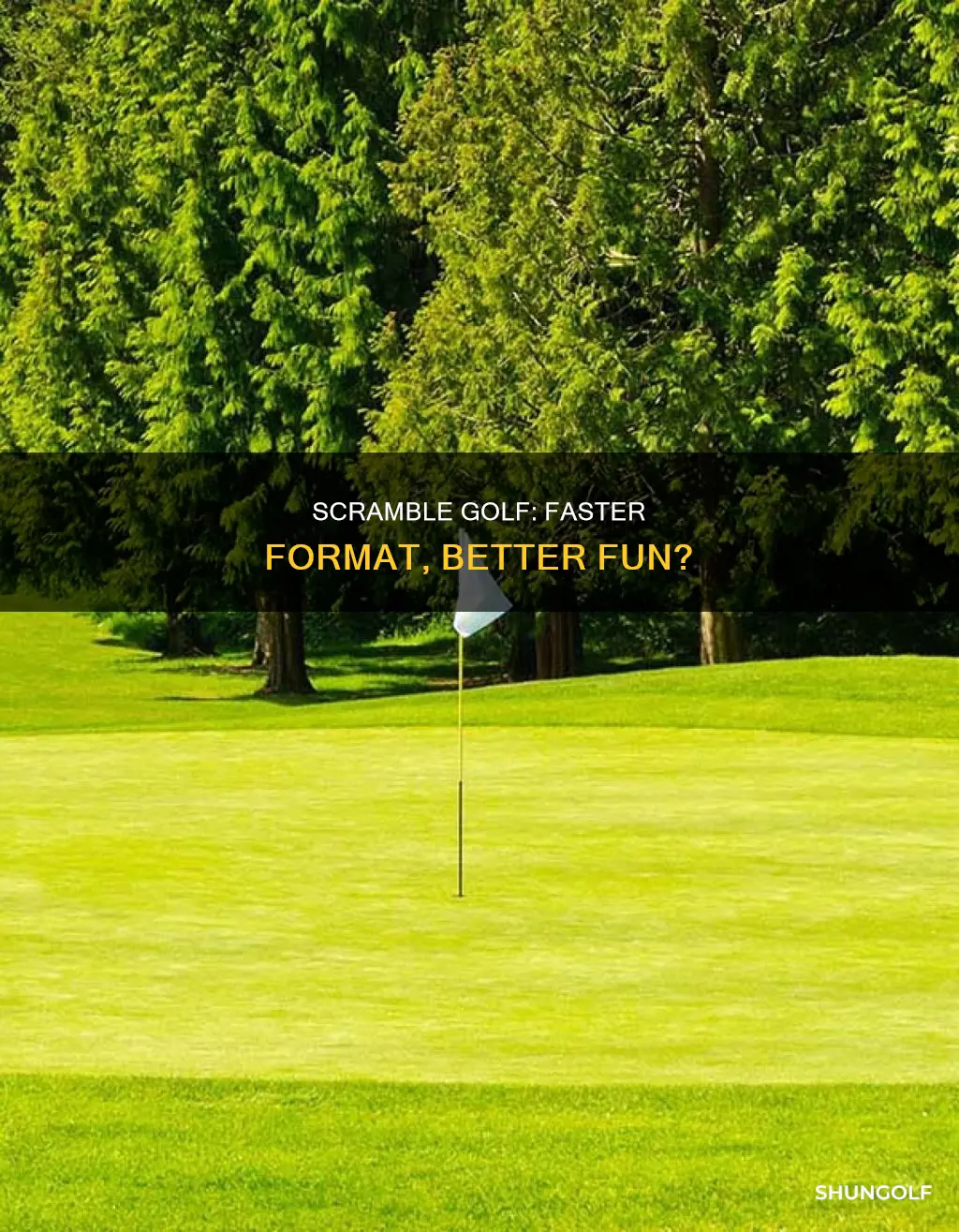 is scramble golf faster