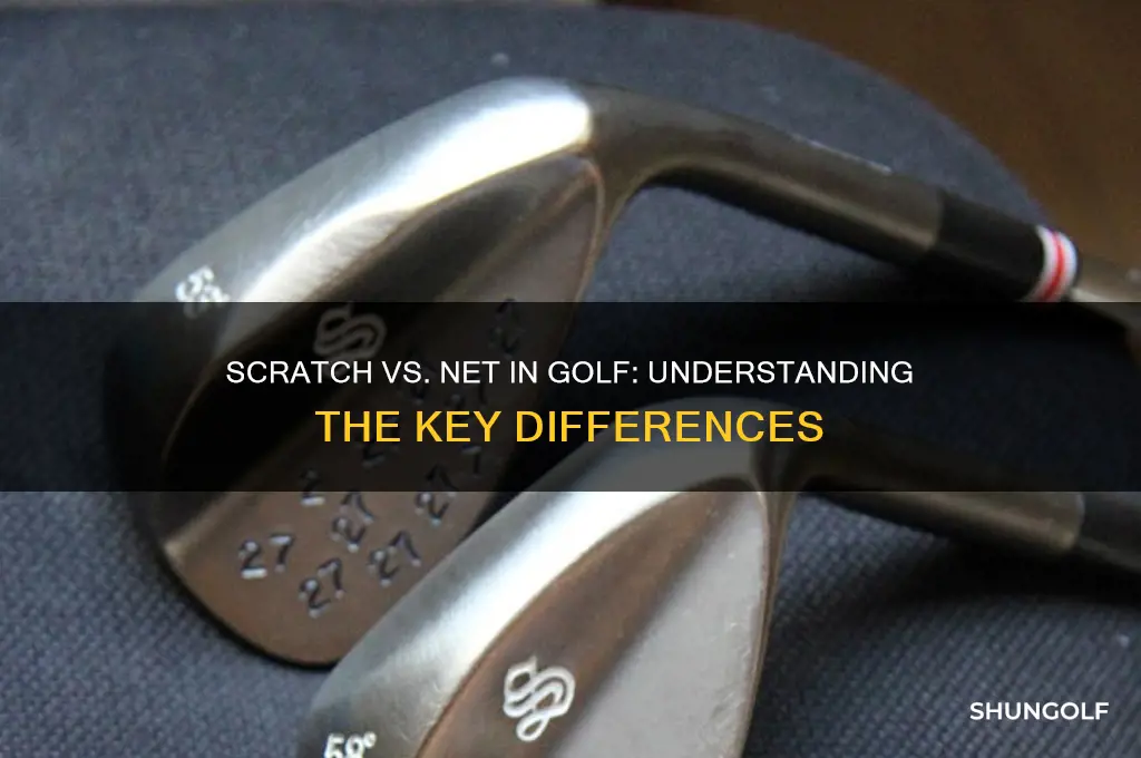is scratch score in golf the same as net