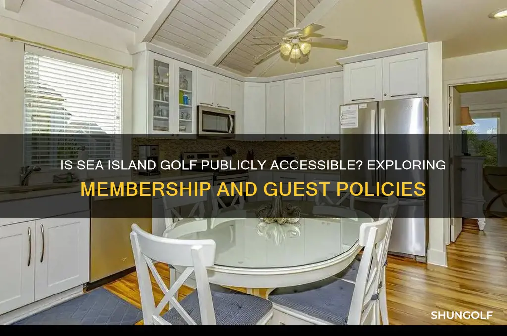 is sea island golf open to the public