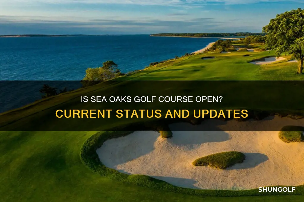 is sea oaks golf course open