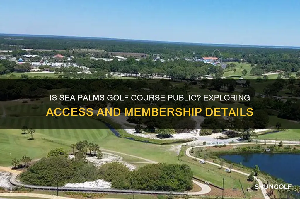 is sea palms golf course public