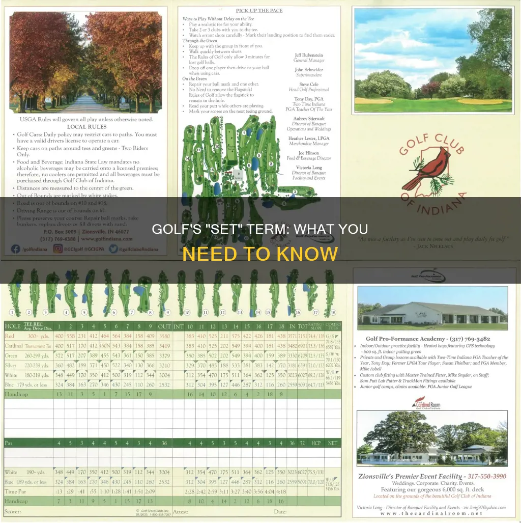 is set a golf term