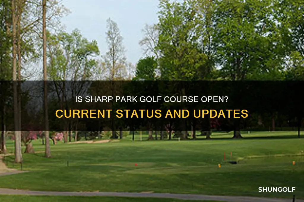 is sharp park golf course open