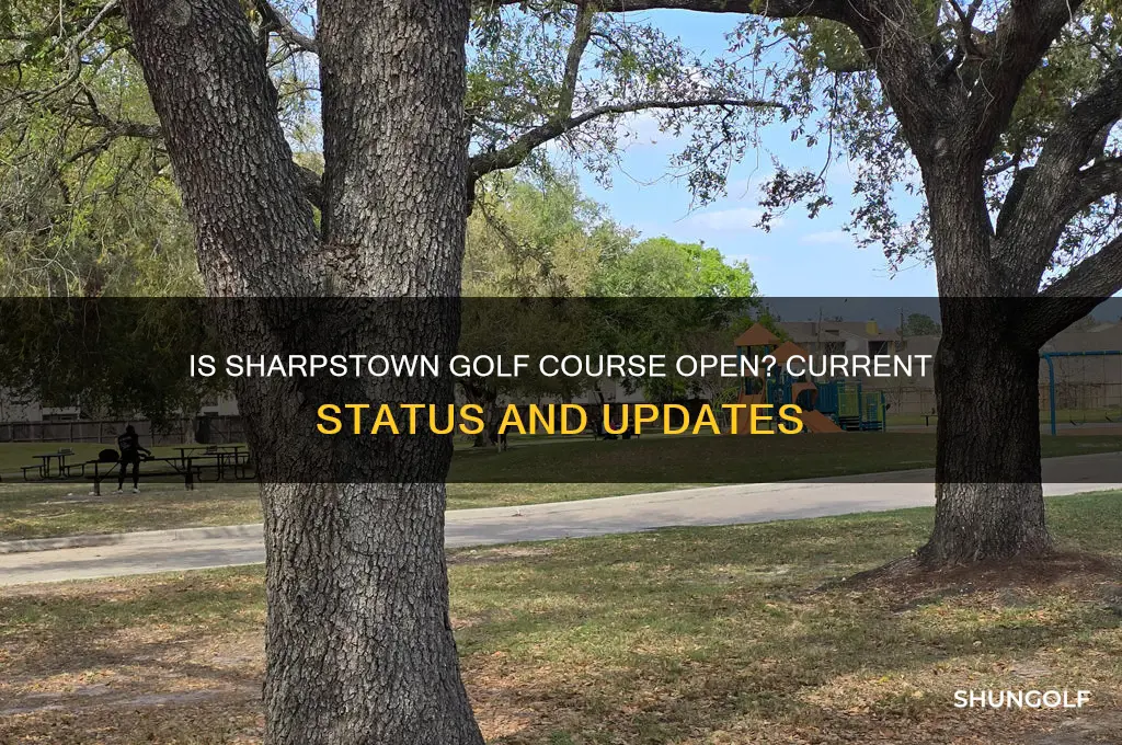 is sharpstown golf course open