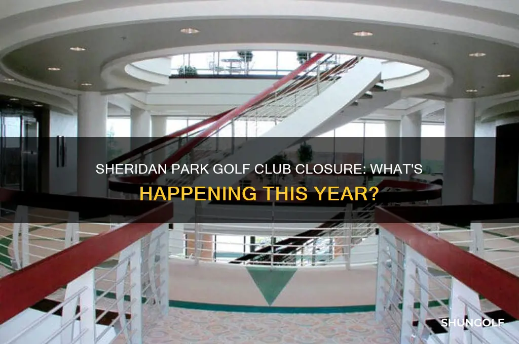 is sheridan park golf club closed for the year