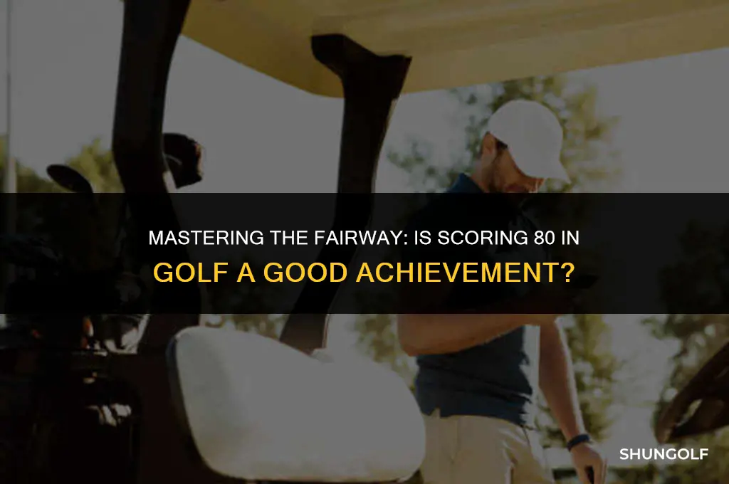 is shooting 80 in golf good