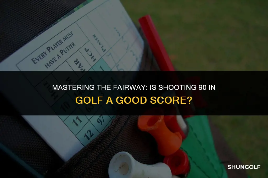is shooting 90 in golf good