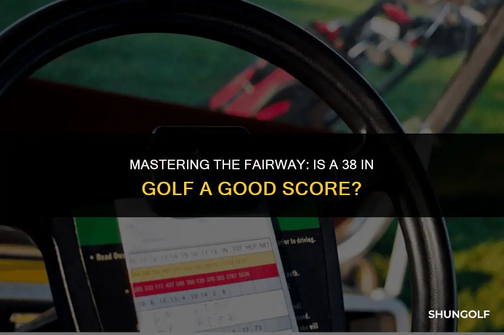 is shooting a 38 in golf good