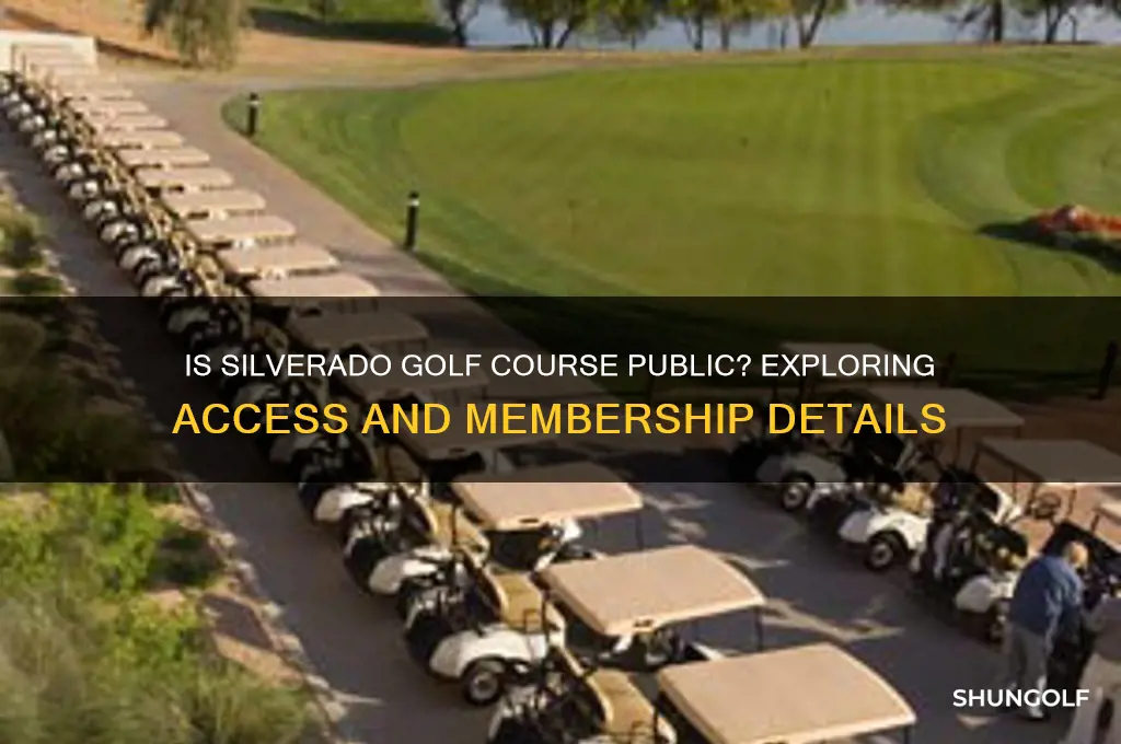 is silverado golf course public