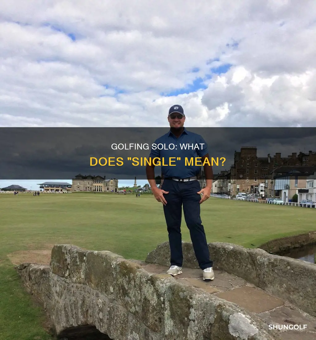 is single a golf term