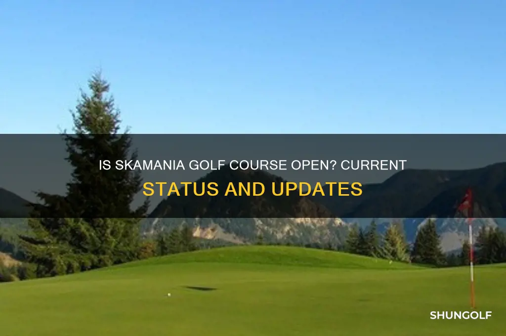 is skamania golf course open