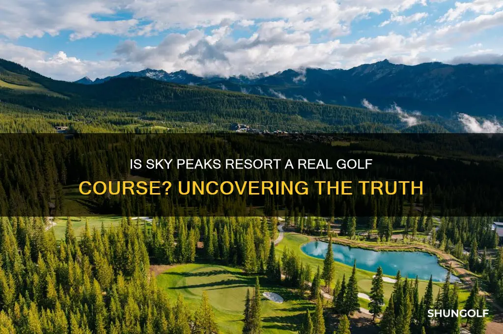 is sky peaks resort a real golf course