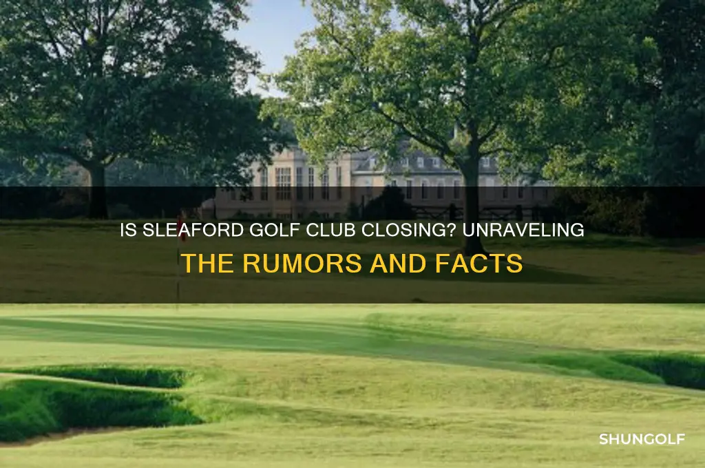 is sleaford golf club closing