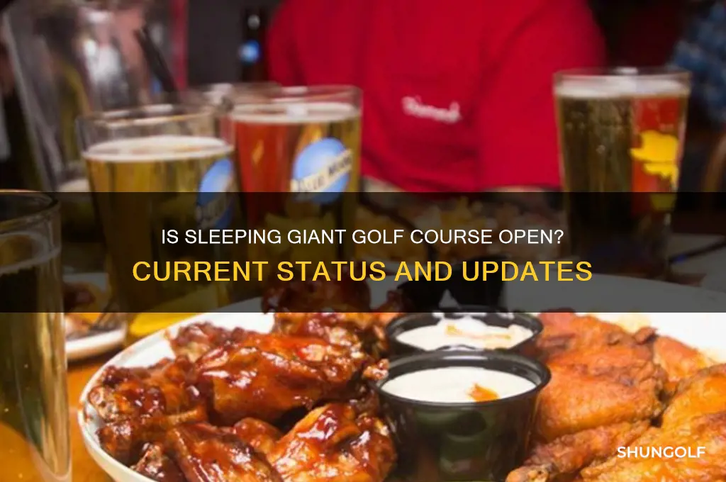 is sleeping giant golf course open