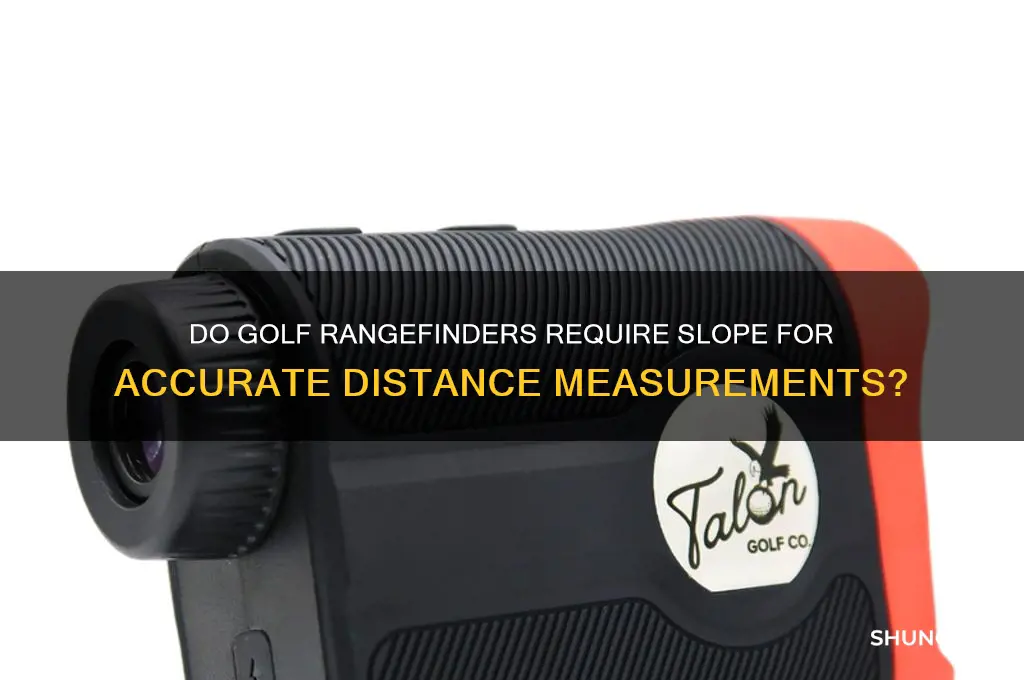 is slope needed on a golf rangefinder