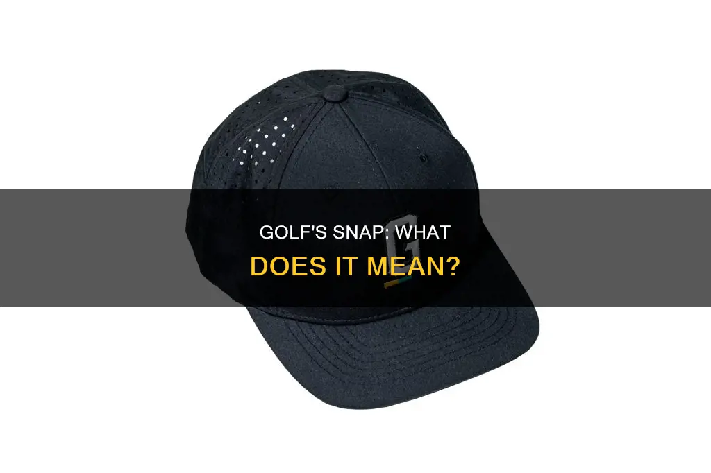 is snap a golf term