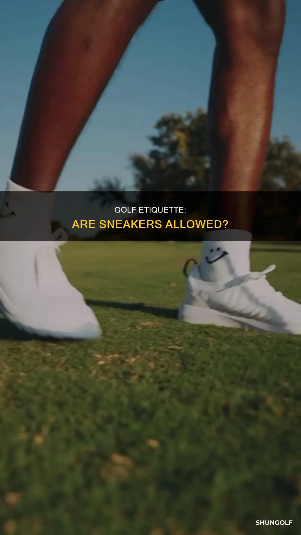 is sneakers allowed for golf