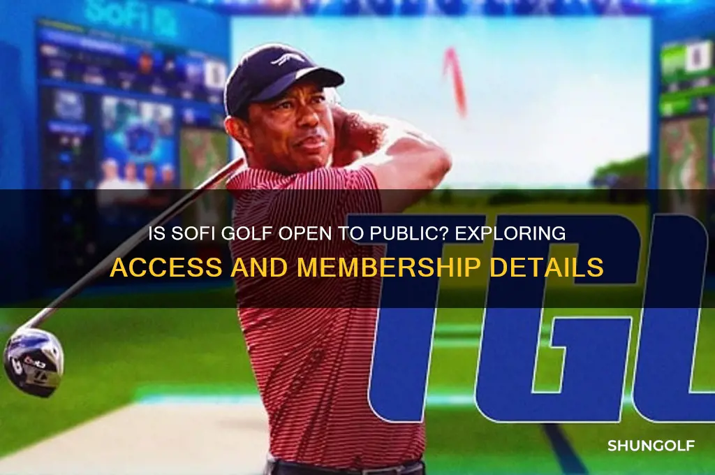 is sofi golf open to public
