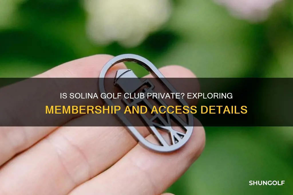 is solina golf club private