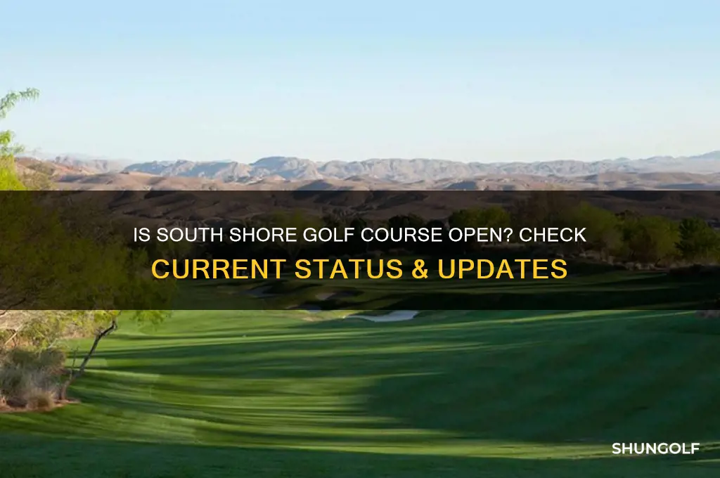 is south shore golf course open