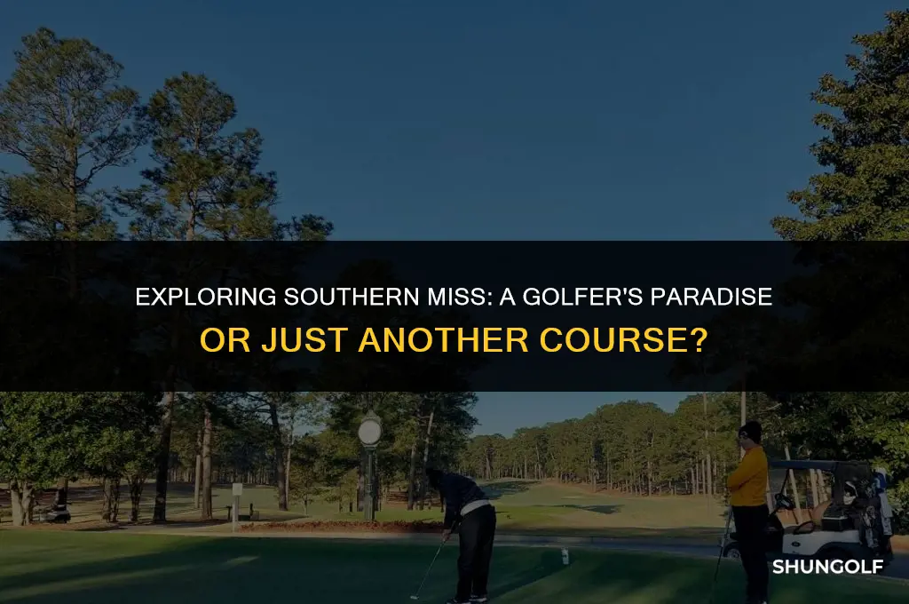 is southern miss a good school for golf