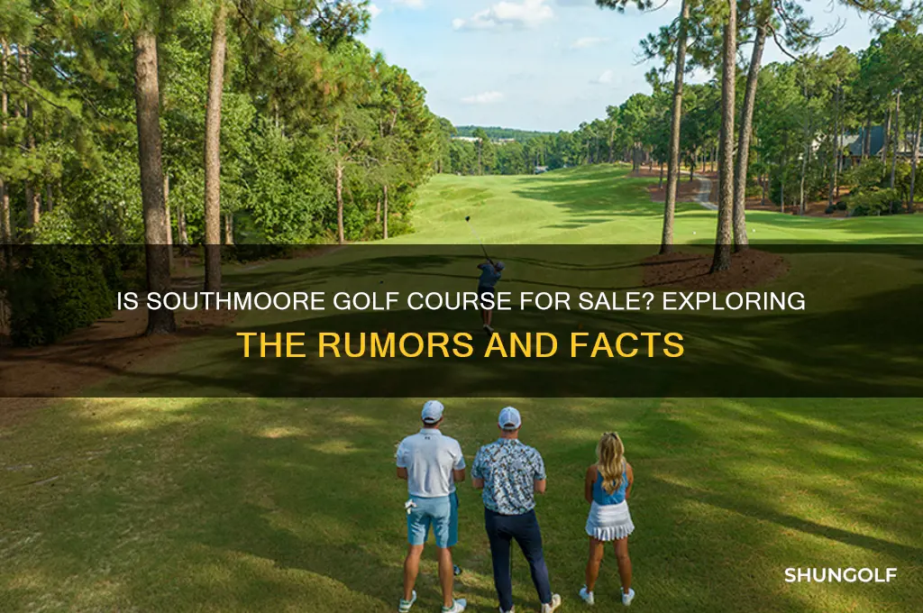 is southmoore golf course for sale