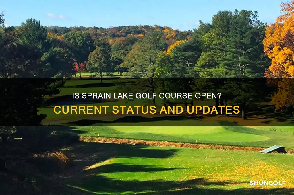 is sprain lake golf course open