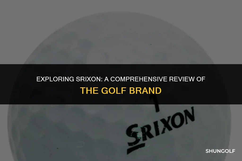 is srixon a good golf brand