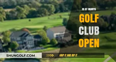 Is St. Mary's Golf Club Open? Current Status and Updates