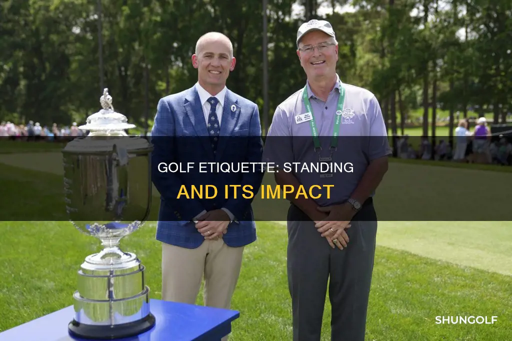 is standing a rule in golf