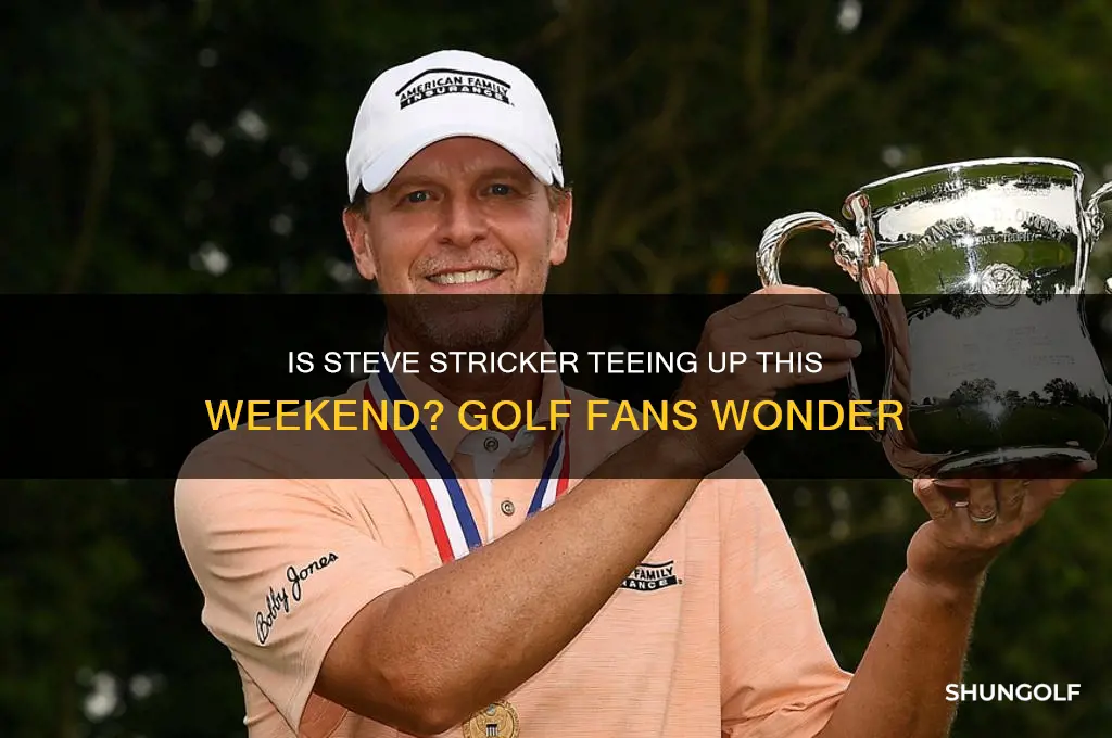 is steve stricker playing golf this weekend