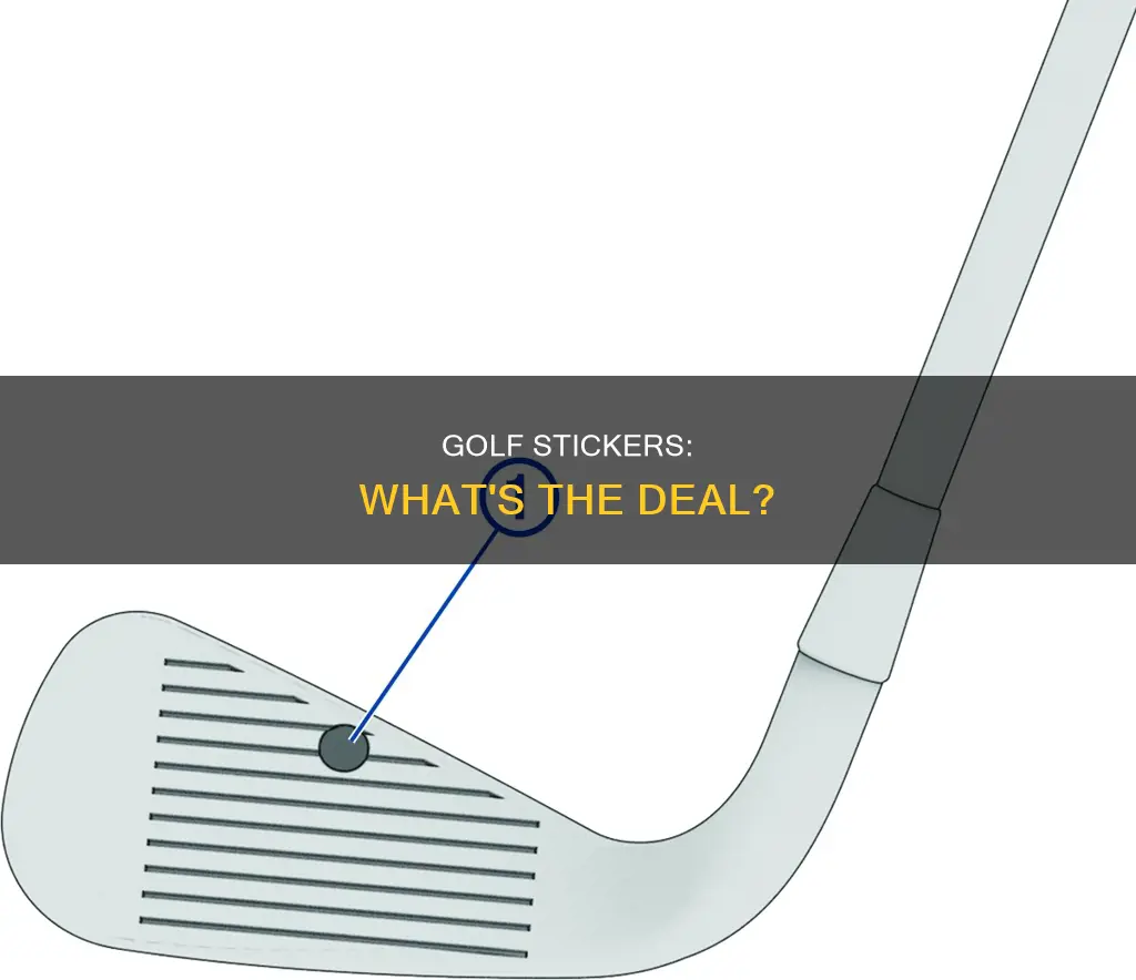 is sticker a golf term