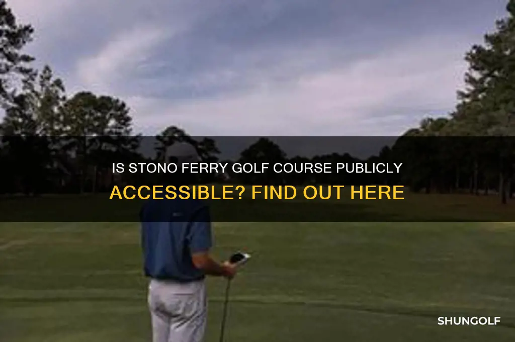 is stono ferry golf course open to the public