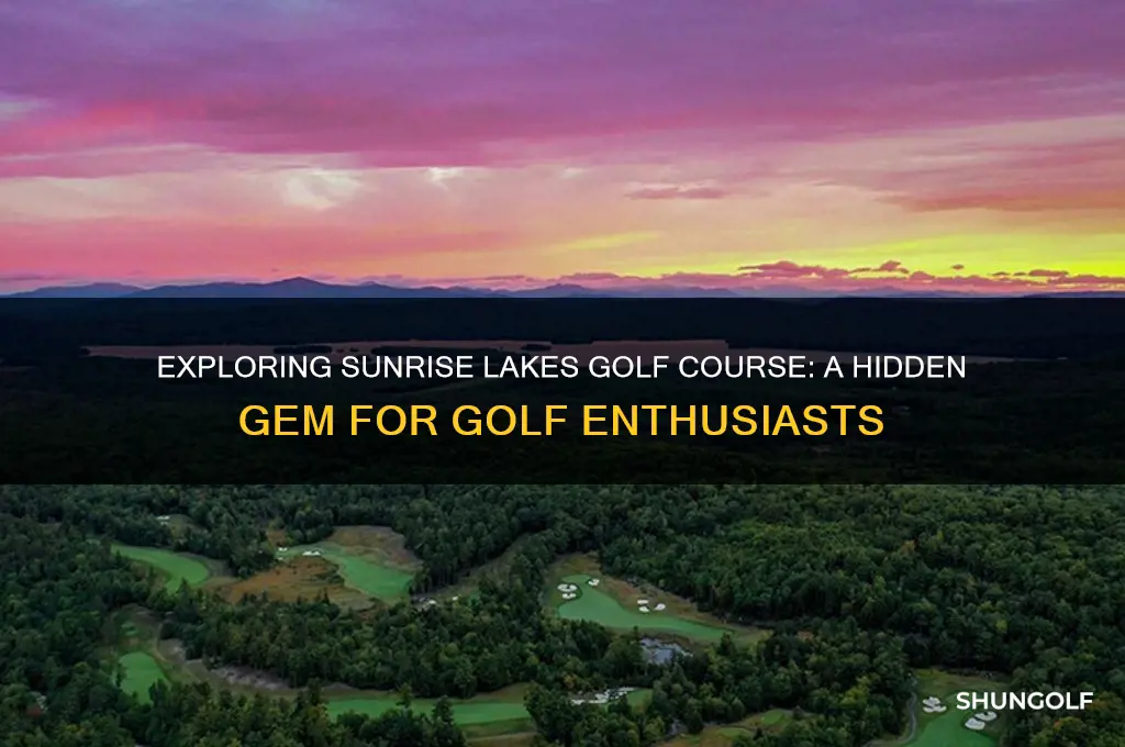 is sunrise lakes golf course
