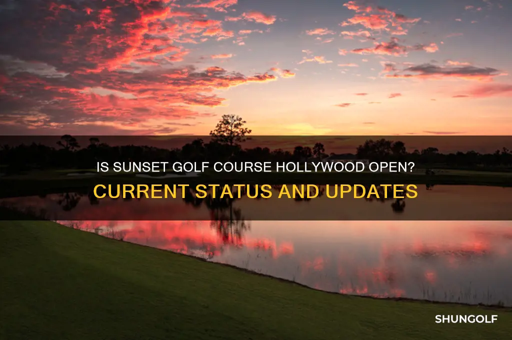 is sunset golf course hollywood open