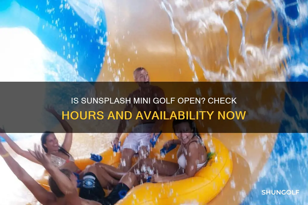 is sunsplash mini golf open