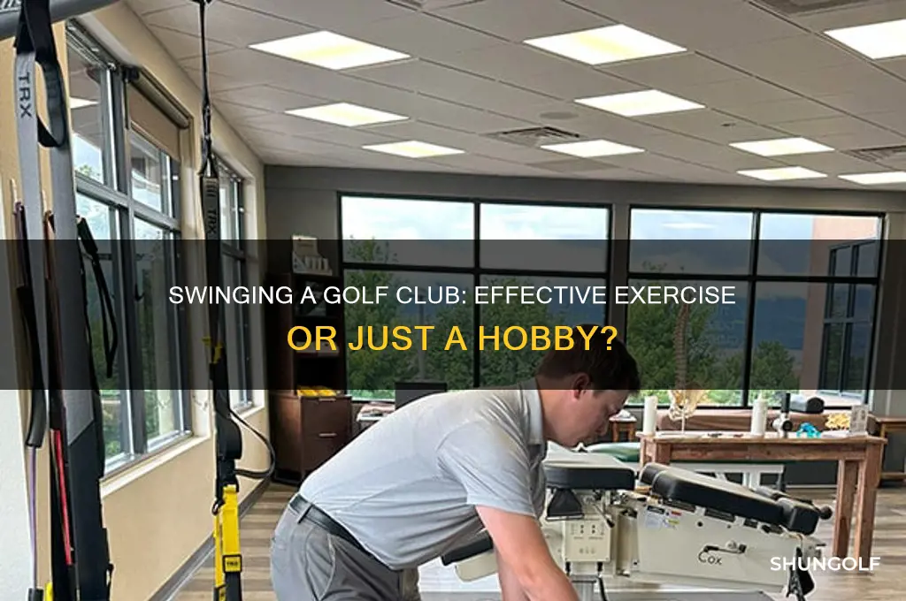is swinging a golf club good exercise
