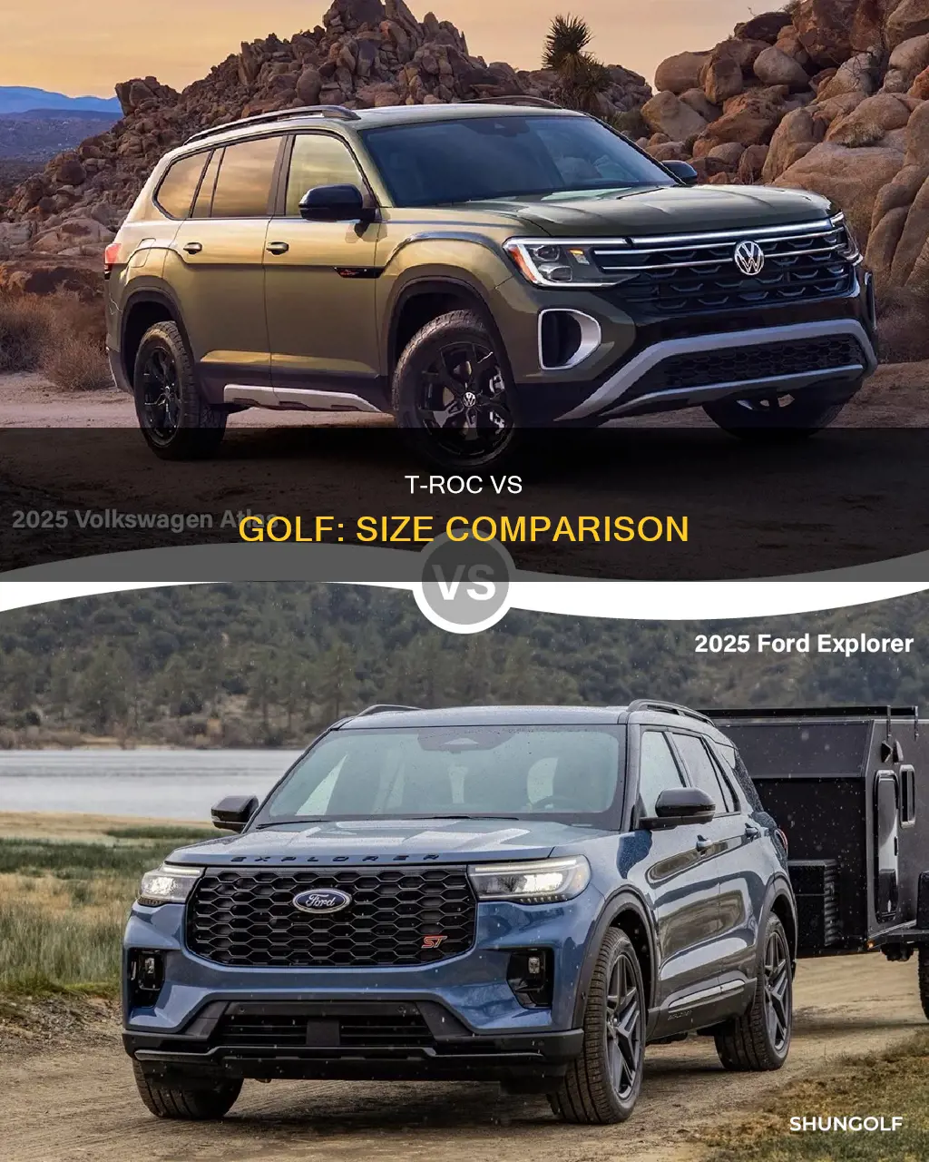 is t roc bigger than golf