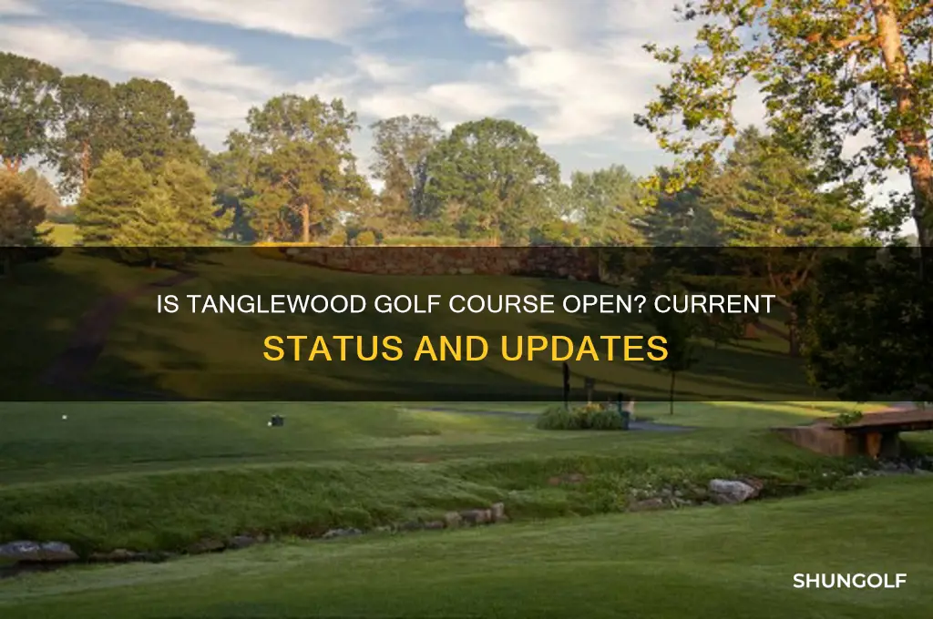 is tanglewood golf course open
