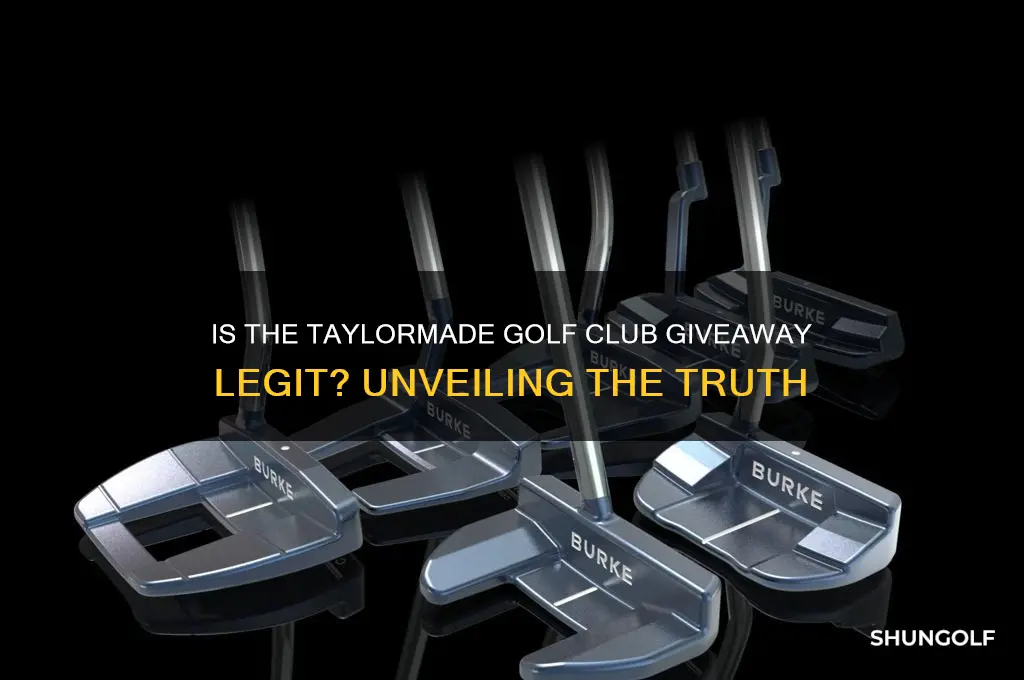 is taylormade golf club giveaway legit