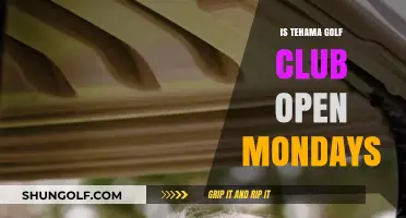 Tehama Golf Club Monday Hours: Is It Open or Closed?