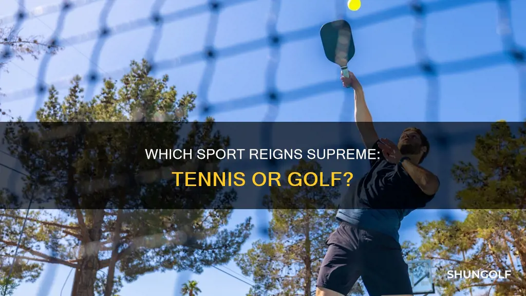is tennis or golf more popular