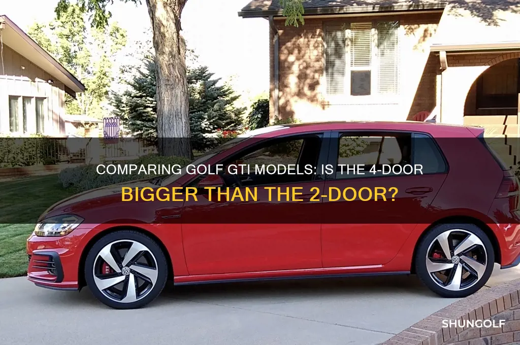 is the 4dr golf gti bigger than the 2dr