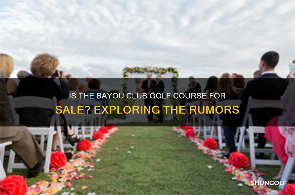 is the bayou club golf course for sale