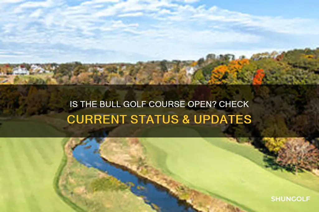 is the bull golf course open