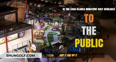 Is Casa Blanca Miniature Golf Open for Public Play?