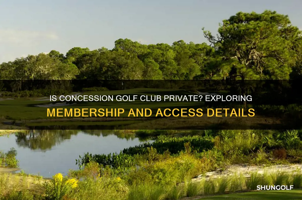 is the concession golf club private