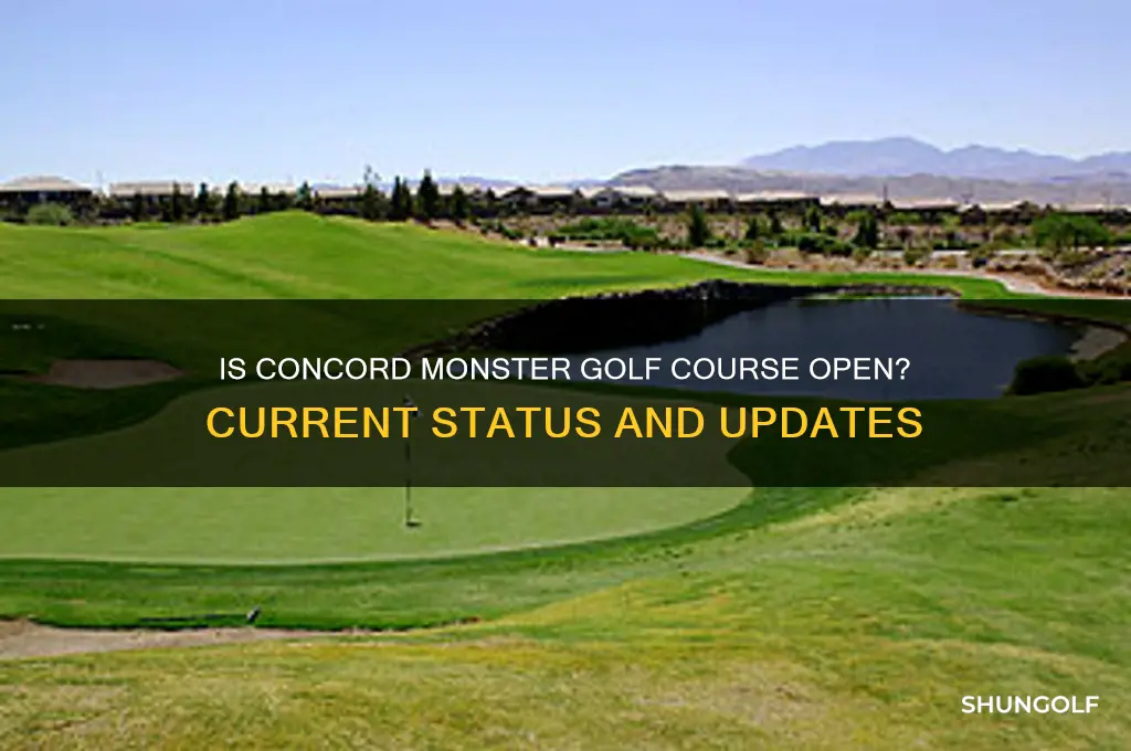 is the concord monster golf course open