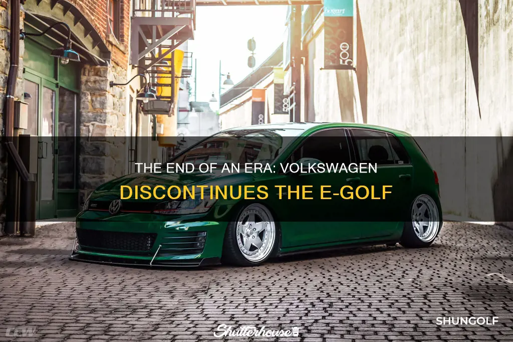 is the e golf being discontinued